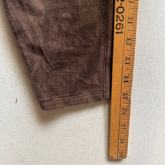 Sunday Best Aritzia Velour Brown Jogger Pants Sz M - Picture 8 of 9